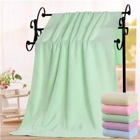 Toalla grande de microfibra para baño, toalla de ducha de secado rápido, absorbente, suave y cómoda, 140x70cm - 1