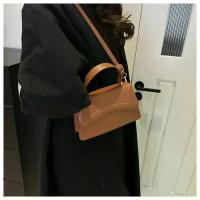 Bolso Cruzado de Cuero PU de Alta Calidad Color Sólido, Bolso Compacto para Mujeres, Bolso Messenger Pequeño - details 12