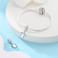 Pulsera de Mar de Metal 925 Diseño de Toruga Marina Accesorios de Joyería DIY - details 9