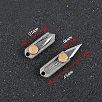 Mini cuchillo plegable TC4 de aleación de titanio Portátil, cuchillo colgante, desembalaje express, cuchillo de bolsillo, herramienta EDC para regalo - details 64