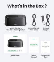 UGREEN-estación de acoplamiento para disco duro, adaptador SATA a USB 3,0 para 2,5, 3,5, SSD - details 18