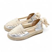 Sandalias Planas de Lona con Cordones de Yute Para Mujer Tendencia Elegante Cómoda y de Moda Para Primavera y Verano - details 6