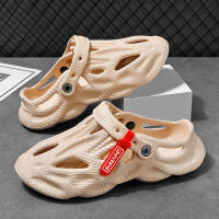 Zapatillas de coco pareja verano de doble propósito bolsa cabeza playa agujero zapatos suela suave antideslizante sandalias exteriores de los hombres y las mujeres sin accesorios - details 2