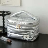 Bolsa de aseo grande para maquillaje, bolsa de almacenamiento portátil, organizador de viaje - details 9