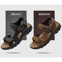 Sandalias cómodas de verano para hombre, zapatos suaves para playa y exterior, transpirables, informales de cuero - details 4