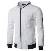Suéter de béisbol con cuello levantado para hombre, chaqueta a cuadros, ropa deportiva - details 1