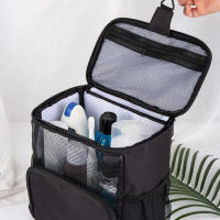 Bolsa de almacenamiento de cosméticos de viaje impermeable, bolsa de maquillaje de tela Oxford Durabel para viaje, organizador y uso diario - details 5
