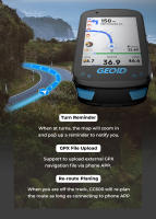 GEOID CC600 Color Screen Bike Computer Smart Navigation GPS Wireless Bicycle Speedometer WIFI ANT+ 11 Languages Cycling Odometer - details 4