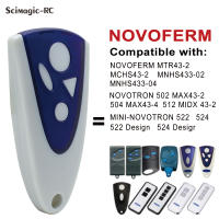 NOVOFERM NOVOTRON 502 MAX43-2 / 504 MAX43-4 mando a distancia para puerta de garaje, transmisor manual de código rodante 433.92MHz mando garaje - details 0