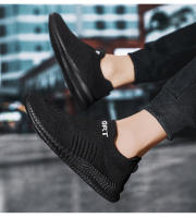 Zapatillas de correr ligeras para hombre, zapatos de tenis deportivos antideslizantes transpirables para exteriores, cómodos entrenadores de tejido volador - details 22