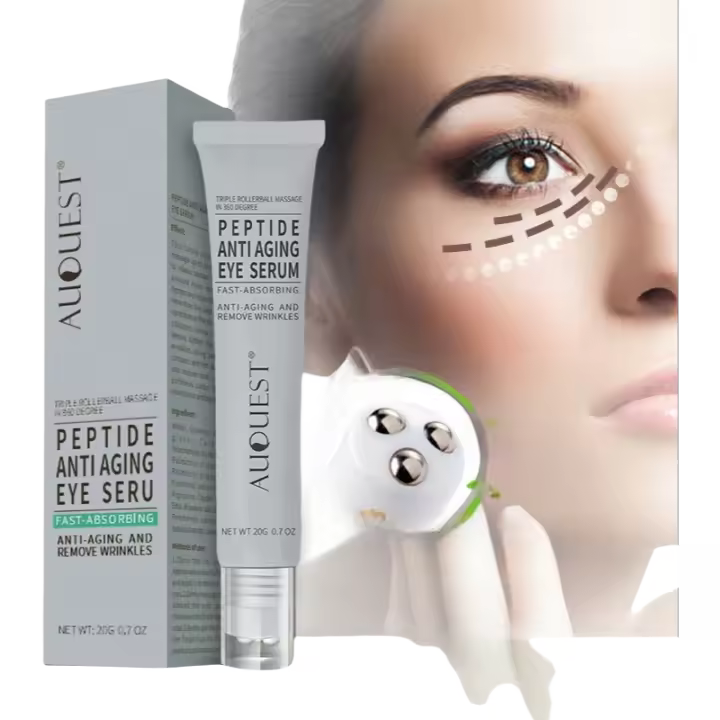 Sérum Hidratante para los Ojos con Peptidos Masajeador de Rollo Previene la Sequedad - 1