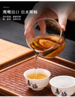 Juego de té de viaje Yangzhi Jade, cuenco flotante de tres talentos, taza Kuaike portátil, regalo, compañero de negocios, regalo de mano - details 16