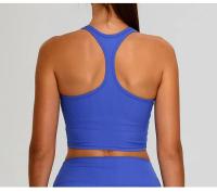 Camiseta interior de Yoga i-word para mujer, Top deportivo de secado rápido a prueba de golpes, sujetador informal con belleza fruncido en la espalda, ropa interior de Fitness para gimnasio, novedad - details 1