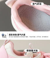 Zapatos de tablero para niñas primavera y otoño nuevos zapatos deportivos de cuero para niñas estudiantes Velcro casual compañeros de clase zapatos de dibujos animados - details 3