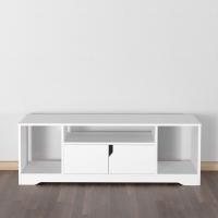 Mueble para Televisor Moderno de 42" Mesa de Salón con Armario de Doble Puerta y 3 Compartimentos Abiertos Blanco Almacenamiento de Media y TV - details 5