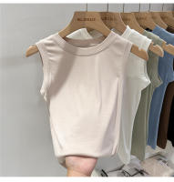 Zjaiss 2025 Camisetas de Algodón Cuello Básico Verano Blanco Negro Deportivo Vestido de Hombro Descubierto Verde para Mujeres - details 5