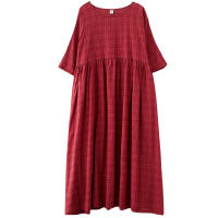 Elegante Vestido Negro de Algodón Vintage Manga Corta, Color Sólido, Moda Casual para Mujeres verano 2025 - details 10