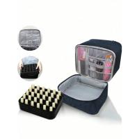 Bolsa Portátil Para Uñas De Doble Capa Organizador De Viaje Bolsa Multifuncional Para Esmaltes Y Aceites Esenciales Material PU Estilo Moda - details 8