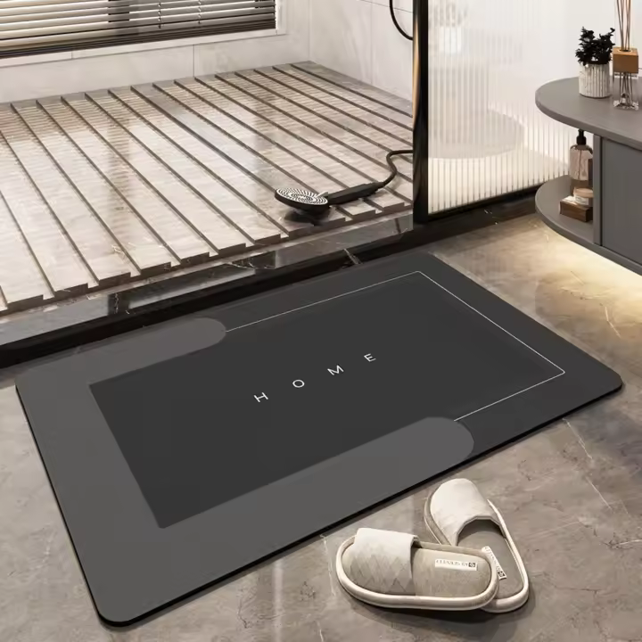 Alfombrilla superabsorbente, alfombra de baño de secado rápido, alfombra sencilla para puerta de cocina, alfombra grande lavable a máquina para sala de estar (40 x 60 cm) - 1