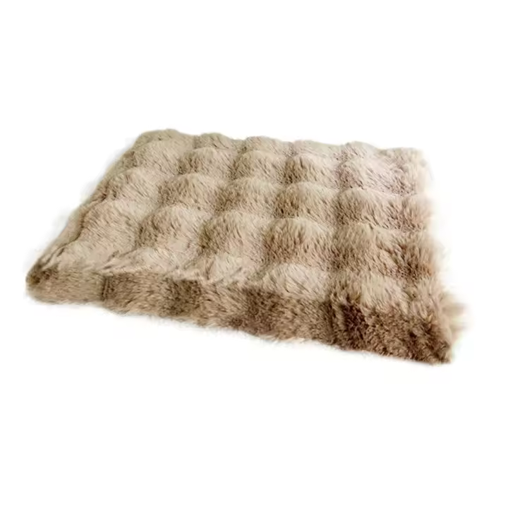 Alfombrilla de cojín para gatos, colchoneta de lana de conejo para invierno, cama gruesa y cálida, almohadilla para dormir de felpa para gatos, sofá suave y cómodo para gatos - 1