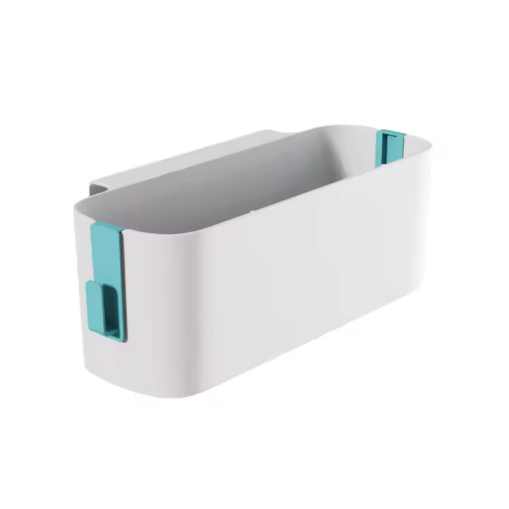 Organizador de Cocina Montado en la Pared Contenedor de Almacenamiento Multifuncional de Ahorro de Espacio Caja de Almacenamiento para Maquillaje y Caja de Tejidos Verde - 1