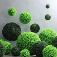 Mila-olla de césped Artificial, bola de Plat verde simulada, flores de boda, muebles para el hogar, jardín, plantas falsas para exteriores, bricolaje - details 0