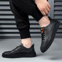 Primera capa de cuero de vaca zapatos de los hombres zapatos de cuero 2025 de los hombres de cuero genuino hechos a mano zapatos casuales de un pedal de cuero suave suela suave zapatos Doudou. - details 46