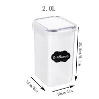 Organizadores de almacenamiento de alimentos con tapa, contenedor de granos, refrigerador, caja de fideos, tanque de almacenamiento multigrano, latas selladas, suministro de cocina, 5 piezas - details 12