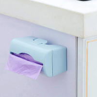 Caja de Almacenamiento de Basura Dispensador de Plástico para Cocina y Baño Montado en la Pared Porta Bolsas de Comida Contenedor de Residuos - details 4