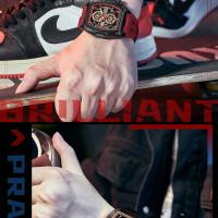 Reloj deportivo de carreras de lujo para hombre, esfera esqueleto de barril, resistente al agua, luminoso, reloj de pulsera para exteriores, reloj de negocios para hombre - details 17