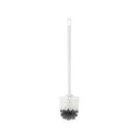 Cepillo de inodoro, simple, sin perforaciones, base de mango largo de plástico engrosado con, cepillo de inodoro, suministros de baño - details 1
