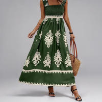 Verano nuevo vestido estampado elegante y elegante de moda para mujer - details 2