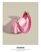 Bolso tejido para axila para mujer, bolsa de sillín con dientes de Luna, diseño de nicho, novedad de 2024 - details 8