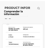 Musica relajante para dormir multifunción maquina de ruido blanco luz nocturna infantil - details 4