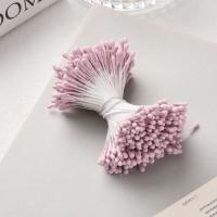 Pistil Artificial con gotas de agua de 6CM, accesorios de plástico para hacer flores, melocotón, albaricoque, flor de melocotón, 400 piezas - details 3