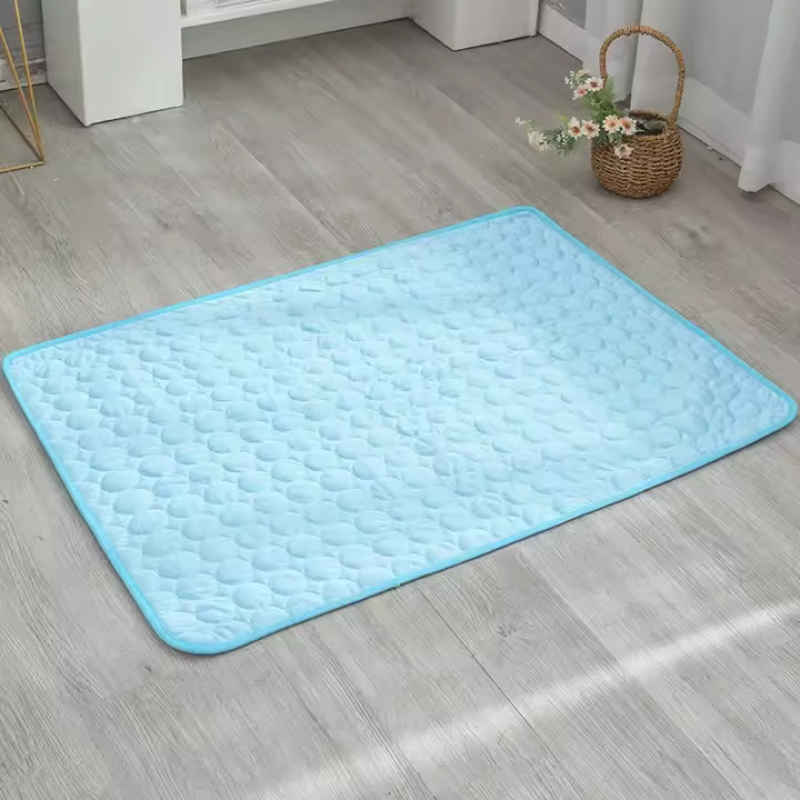 Alfombra Refrescante de Verano para Mascotas Camilla de Cama Transpirable y Lavable para Perros y Gatos Accesorios de Suministros para Mascotas - 1