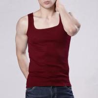Chaleco deportivo para hombre, camiseta sin mangas con cuello cuadrado para culturismo, camiseta sin mangas con absorción de sudor, camiseta interior informal elástica para correr y gimnasio - details 3