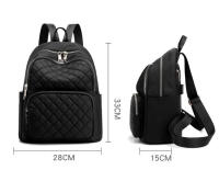 Mochila para mujer de gran capacidad, ligera, de nailon, con hilo bordado, de viaje - details 0