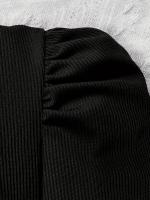 Conjunto de pantalones de primavera y verano para niñas Conjunto de pantalones acampanados de moda casual para niños - details 4