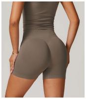 Pantalones cortos deportivos sin costuras para mujer, monos push-pull de cintura alta para gimnasio, ropa de yoga - details 1