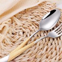 Juego de cubiertos, cuchara de mesa, cuchara de sopa, vajilla, 4 Uds. - details 2