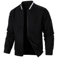 Cuadros de hombre, chaqueta con cremallera y cuello alto, nuevo estilo e - details 15