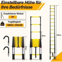 Escalera Telescópica de Aluminio Extensible, Antideslizante, Multiusos Carga de 150kg - details 102