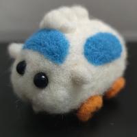 Juguete de fieltro Pui Molcar terminado, Animal bonito creativo, muñeco de juguete hecho a mano, juguete de fieltro de lana, juguete de fieltro de lana DIY, regalo para niños - details 24
