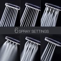 Ducha de alta presión de mano de ahorro de agua Duchas para el baño con grifos de ducha ajustable Juego de accesorios de baño - details 2