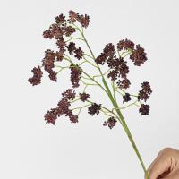 Rama de fruta de acebo Artificial, 4 tenedores, elegante fruta de Milán falsa de plástico, plantas verdes simuladas realistas, decoración para el hogar y la Oficina - details 2