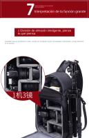 mochila viaje cabina avion, Bolso de hombro para cámara, bolso de viaje impermeable para cámara, bolso de hombro para cámara con cubierta para la lluvia - details 3