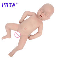 Muñeca de Bebé Renacida de Silicona IVITA Muñeca Suave Realista con Chupete para Niños - details 13