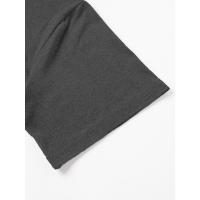 Camiseta deportiva informal de manga corta de verano para hombre, con costuras tricolores y cuello en V con muescas, estilo Henry - details 29