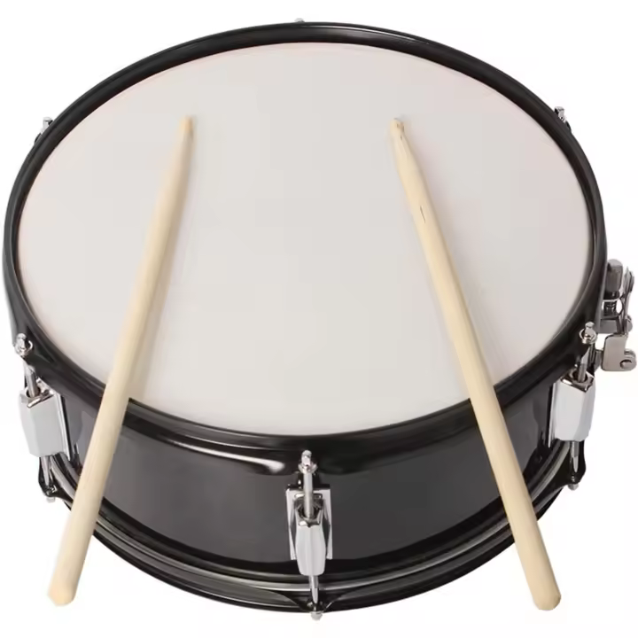Drum Set, Caja de Tambo de 14 pulgadas con baqueta tambor correa clave para la banda de estudiantes - 1